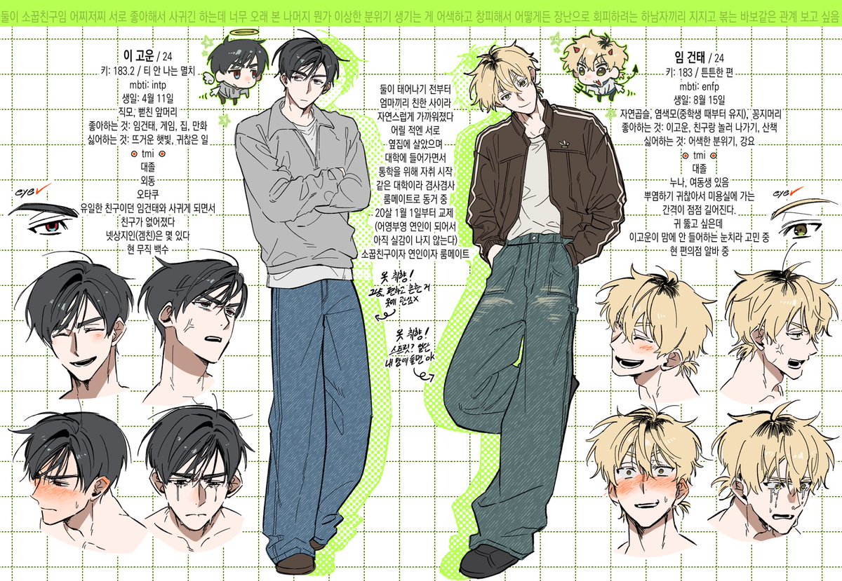 생각해보니 캐릭터정보표를 안만들어서 아무도이름을모르는거엿음