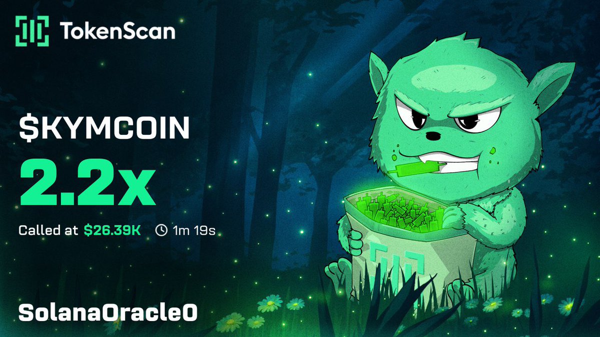 SolanaOracle0's tweet image. 2.2x 

$KYMCOIN 

/pnl
8oYR6ugVe45b6GSWgL39Z3e4XgaY6w6Wby3RvkU4pump