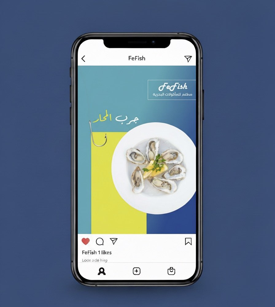 FatimaTareqGD's tweet photo. تم تصميم بوستات إنستقرام لمطعم مأكولات بحرية 

#تجمع_فنانيين13 https://t.co/dMhk2IJIu4