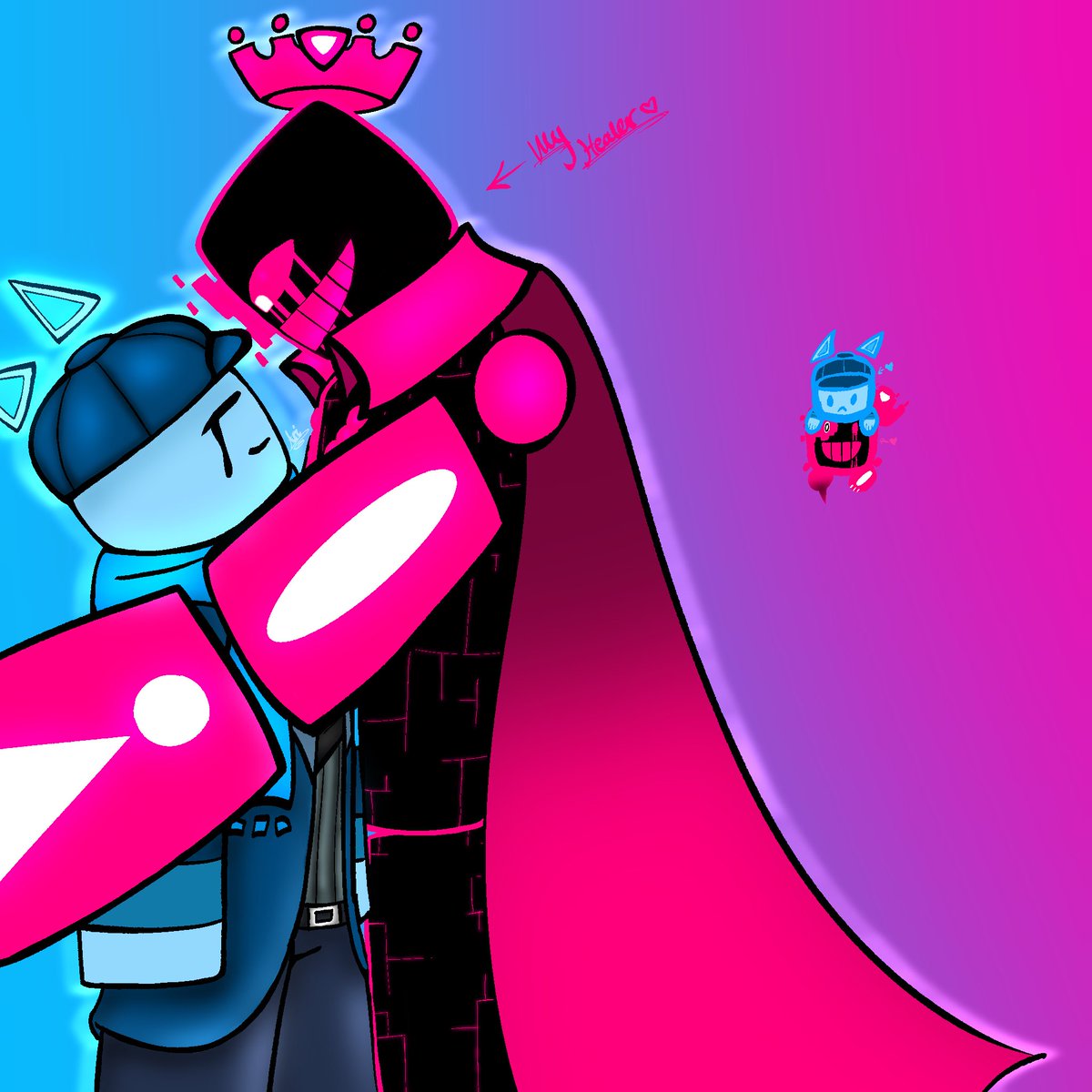 My healer” <3 #annifriend #jsab #forsakenfanart #JustShapesAndBeats