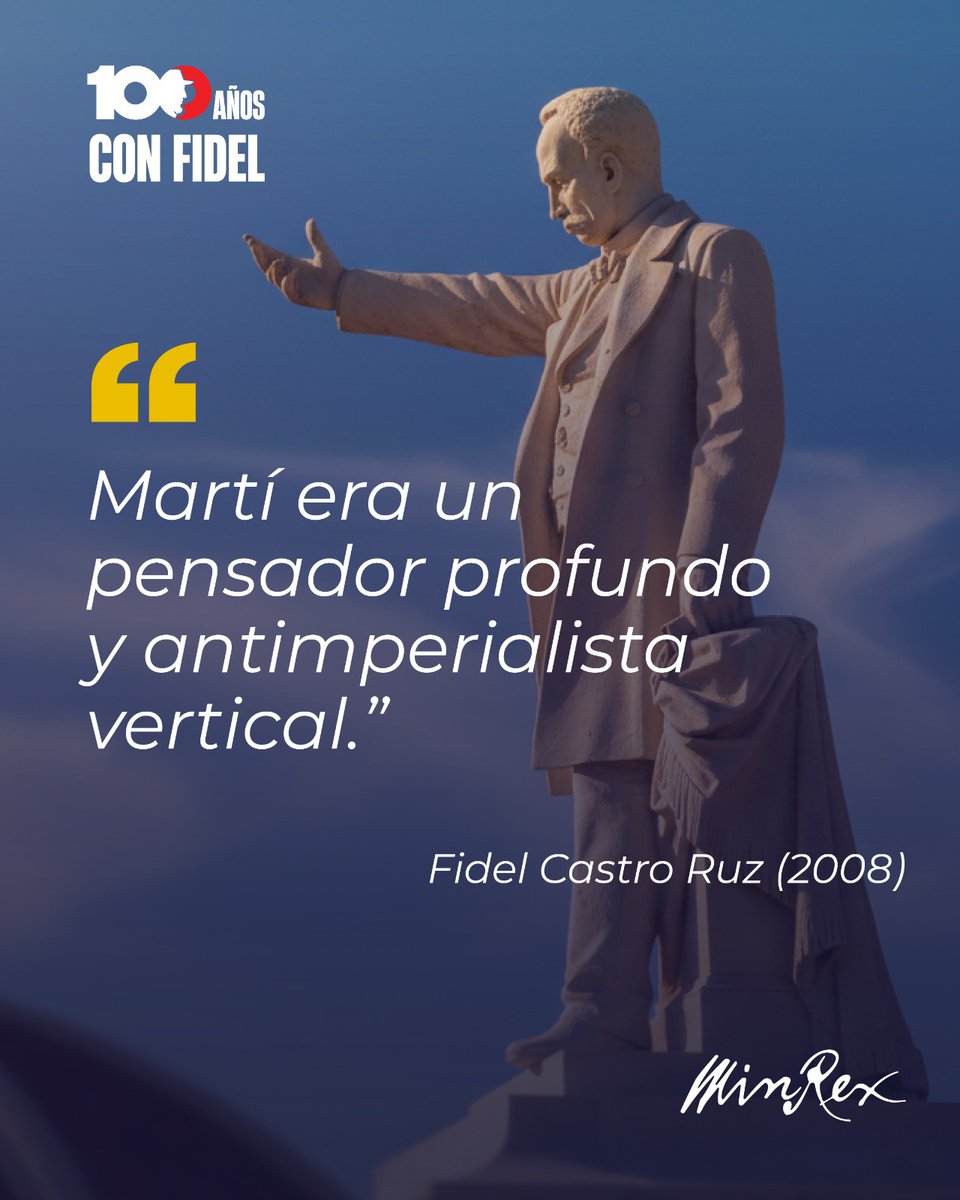 🔥 La antorcha de Martí alumbra el camino. En su luz, la convicción antiimperialista de nuestro pueblo.

🇨🇺 Marchará hoy la juventud cubana, fiel heredera de un fuego que no se extingue.

#MartíVive