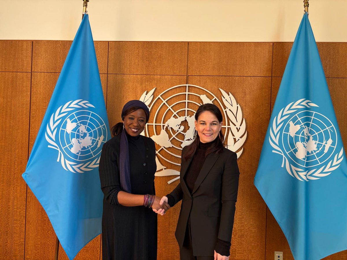 Pleasure to visit <a href="/UN_PGA/">Annalena Baerbock</a> Annalena Baerbock to discuss shared priorities &amp; the role of multilateralism in delivering better together.

<a href="/UNFPA/">UNFPA</a> is committed to strengthening our collective delivery of people-centered sustainable development with women &amp; young people at the center.
