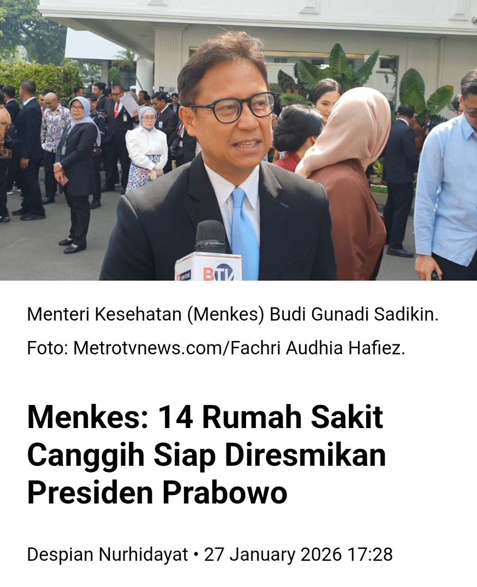 Pembangunan 66 Rumah Sakit Baru: Langkah Maju Menuju Kesehatan Merata di Indonesia

Sangat mengapresiasi inisiatif Presiden Prabowo Subianto dalam memerintahkan pembangunan 66 rumah sakit baru dengan fasilitas canggih. Langkah ini bukan hanya sekadar proyek infrastruktur,