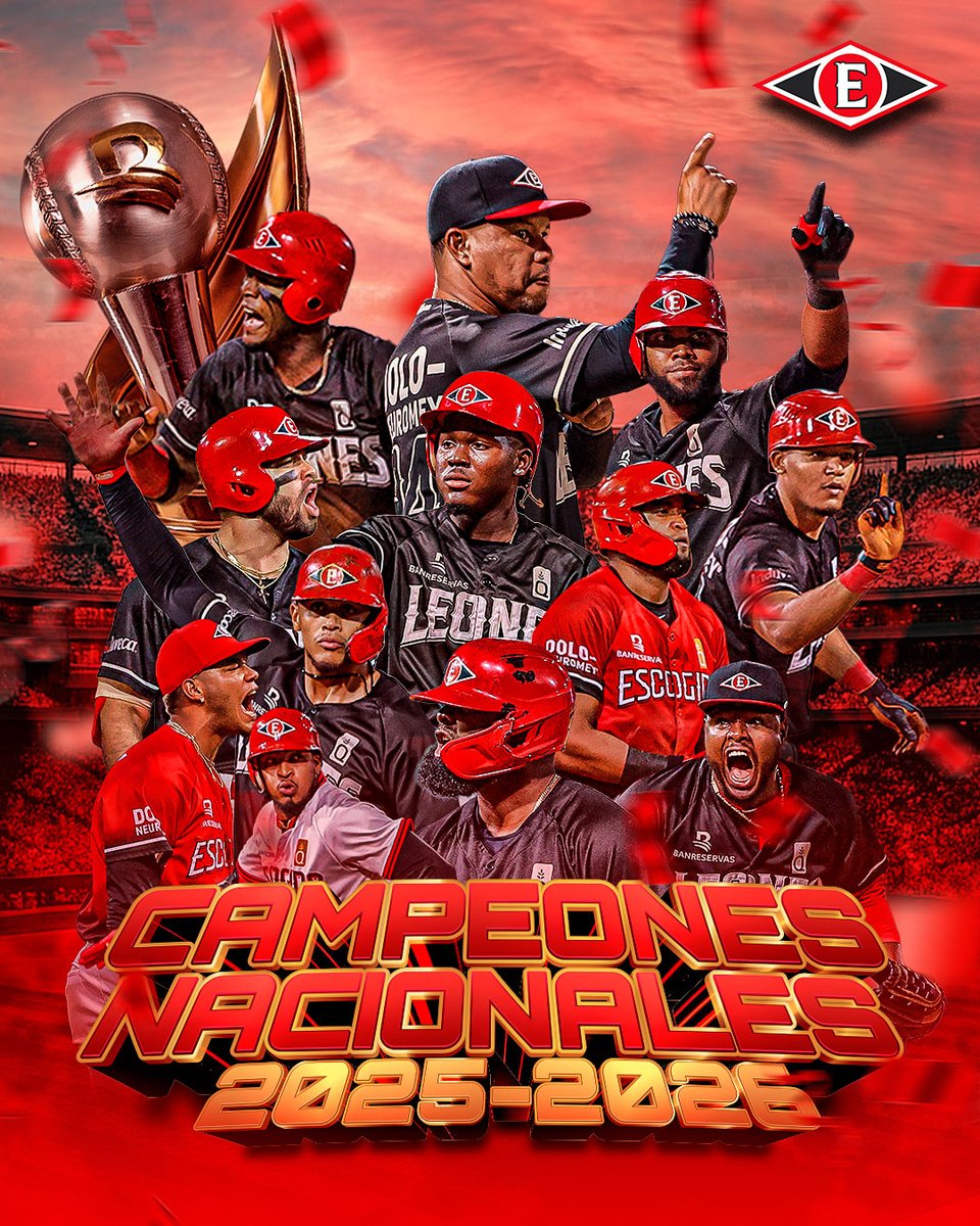 ¡OFICIALMENTE BICAMPEONES!🔞🦁🚩🏆

#LeonesDelEscogido #18Coronas #Back2Back