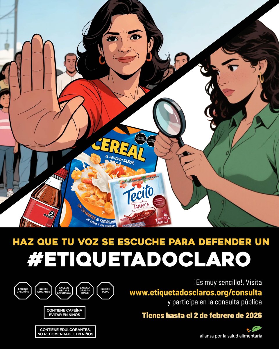 elpoderdelc's tweet image. ¡Actuemos ya! 🚫 Únete a la consulta pública para mejorar el #EtiquetadoClaro.  etiquetadosclaros.org/consulta 

Muchos productores colocan los sellos y leyendas de advertencia en áreas no visibles 👀 (no frontales) del envase o empaque, aparentando que su producto “no tuviera sellos o…