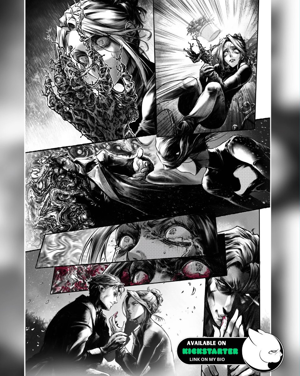 DraxGal's tweet photo. Really excited to finally share this one 😁🤘🏻
Roseblood 6 is out with the awesome team at @BadBugMediaLLC 

This one is special to me since I got to collaborate for the first time with my brother P. Ventosa on a cosmic horror story set in Roseblood Manor 👀🔥

Links in my bio https://t.co/iFnQrmhu73