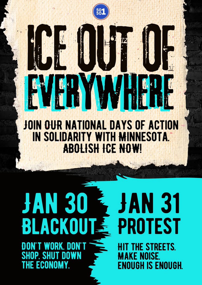 The next mass protest is on the 31st! On the 30th we are doing a mass economic blackout. 

This Saturday protest, Friday economic blackout. 

The same movement who did the no kings protests!
