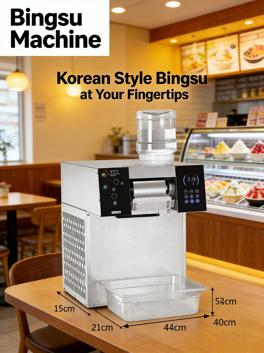 QingyoZ77471's tweet photo. 【Commercial Bingsu Machine Must-Have!】Perfect for Bubble Tea Shops, Dessert Bars &amp; Cafés✨ #bingsumachine #Snowandicemachine #MilkTeaCupSealingMachine #CommercialBingsuMachine #BubbleTeaEquipment #DessertShopSupplies #ShavedIceMachine #FoodServiceEquipment https://t.co/CoxOYYV7Ih