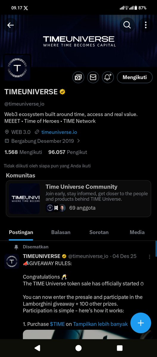 cuangelapsekali's tweet photo. @timeuniverse_io Done all 
$TIME to BULLISH 

0xDddfa58a33f136992cC7A78740D4ADEE7D0d0d54

$TIME #TIME https://t.co/K6MdLSwPWT