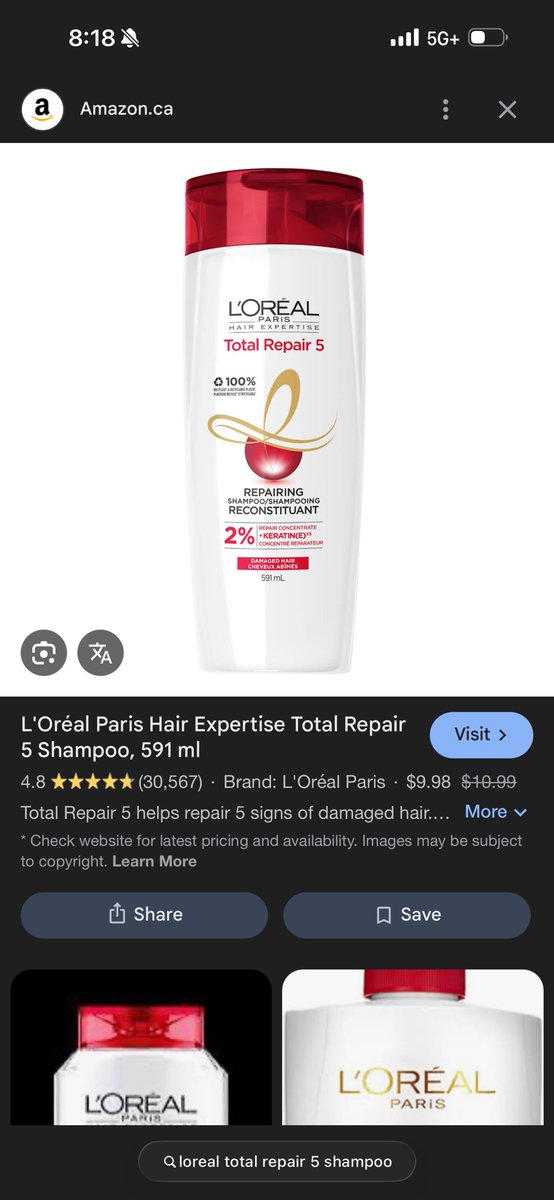 graceecory's tweet photo. @mamainottawa I’ve been using the L’Oréal one for quite awhile now and I’ve enjoyed it! I recently bought the Dove one after hearing good things and wanting to try something new. So I can’t comment on the Dove one yet but I do think the L’Oréal one helped repair a lot of my damage! https://t.co/J1CC72AxIq