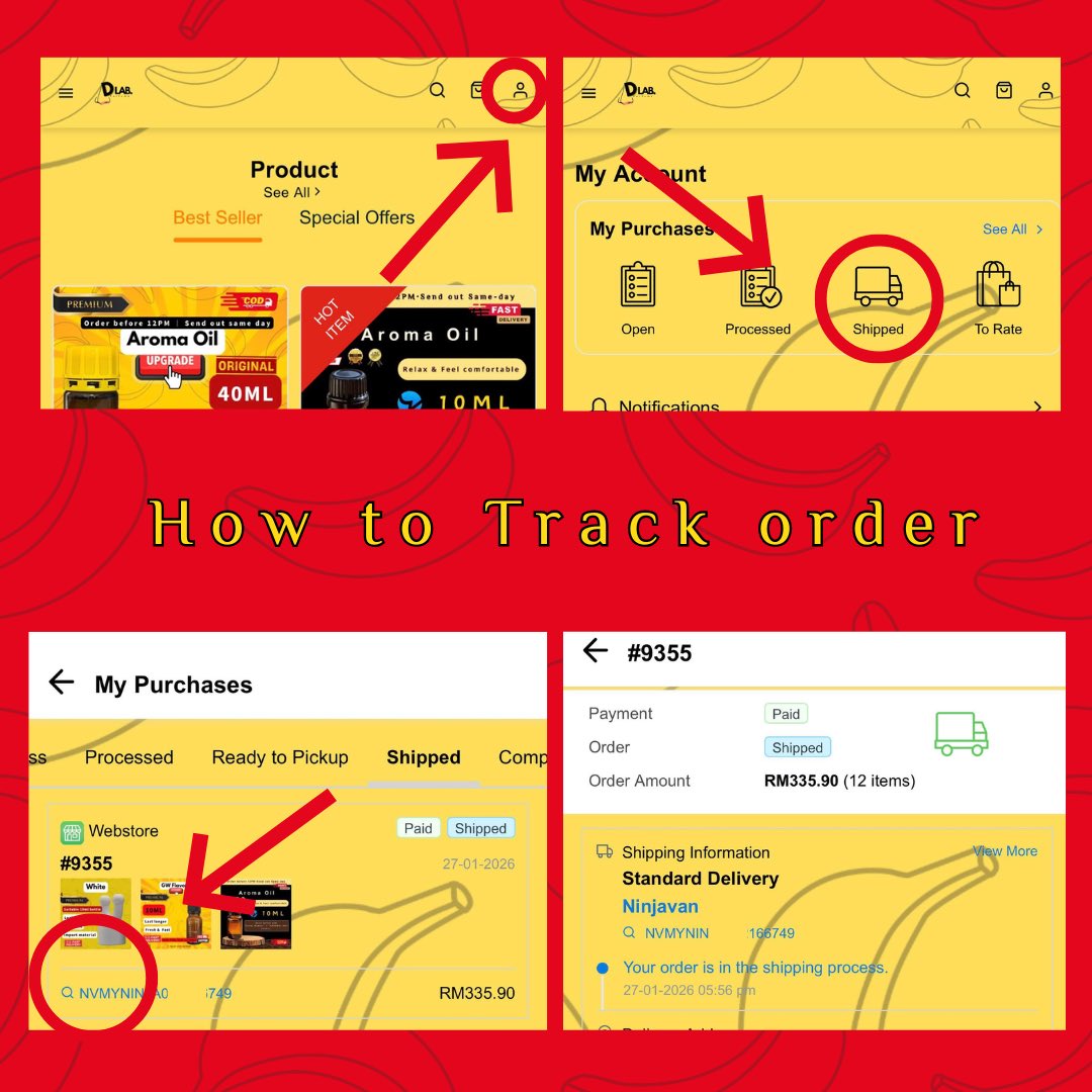 dlabperfume's tweet photo. How to Track order from our website
1. Login account
2. My Account
3. Shipped
4. Click the order below left side

Here is #Pop_penang ＃r #gaymalaysia https://t.co/3yszfDe2oa