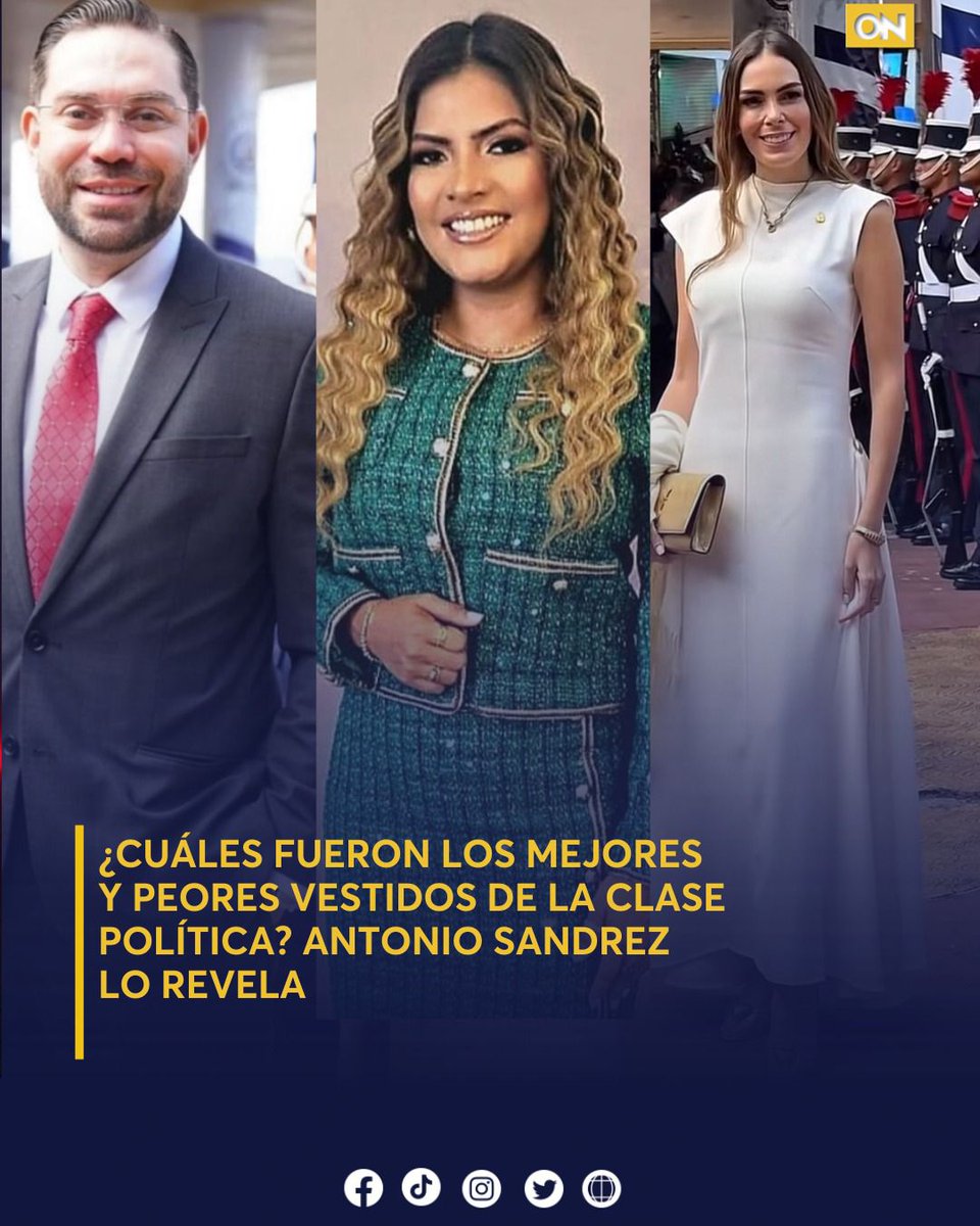 11_Noticias's tweet photo. 🕴️ La toma de posesión de Nasry Asfura tuvo sus estrellas de estilo: Antonio Sandrez comenta los atuendos más llamativos y los que no convencieron.✨
Lea también 👇🏻
https://t.co/nj6scpwfOm
#ClasePolítica #ModaPolítica #Sandrez #TomaDePosesión #Estilo https://t.co/BkUWRn0aKH