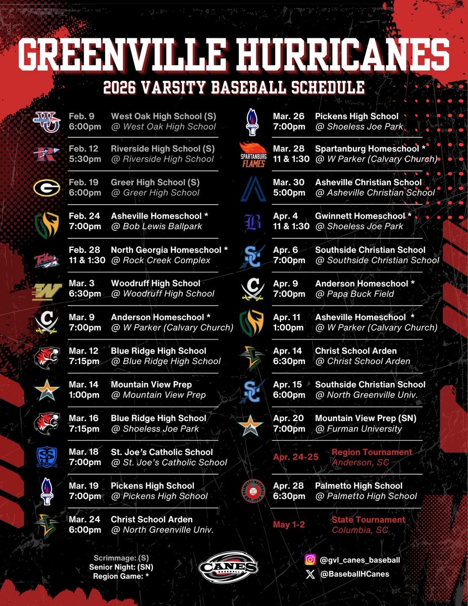 Greenville Hurricanes Baseball tweet media