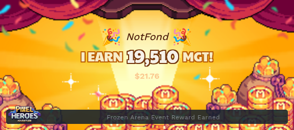 Notfond666's tweet photo. LFG🥲
#PixelHeroesAdventure
#PHA
#MGT
#CROSS https://t.co/TDhhqPHugb