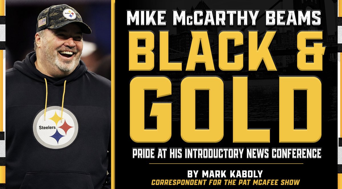 KABOLY: This is more than just a job for Mike McCarthy, and that should excite everybody

Mark Kaboly / Steelers Correspondent
For The <a href="/PatMcAfeeShow/">Pat McAfee</a>

PITTSBURGH — Some things you can’t fake, and Mike McCarthy can now attest to that.

McCarthy's inability to get through the