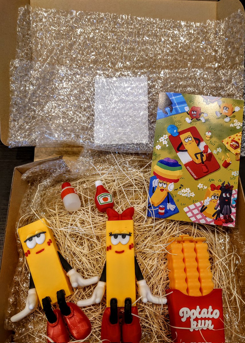 明けた瞬間このカワイイさは強い🍟💕 無事我が家にも #ポテトくん が