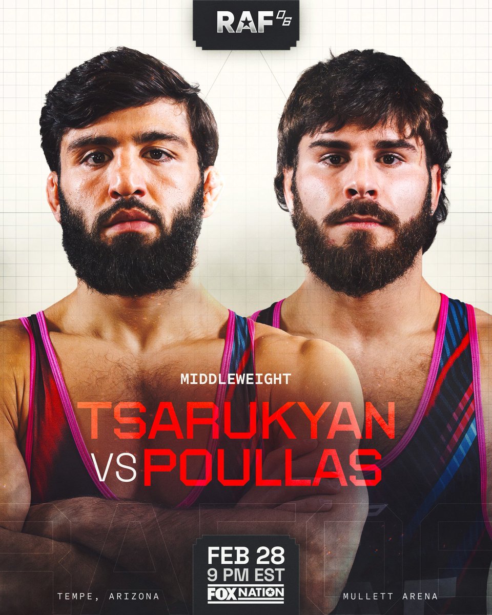 ChampRDS's tweet image. 🚨 BREAKING: Arman Tsarukyan will take on Georgio Poullas at #RAF06 on February 28

(via @RAFWrestlingUSA)