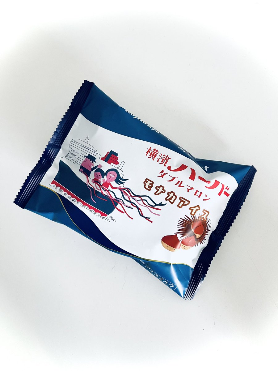 「セブンさんに行ったら大好きなあの子がモナカアイスになってて、キュン…とした…」|桜日梯子のイラスト