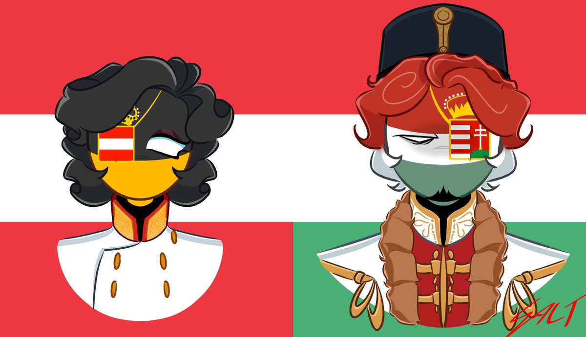 Austria &amp; Hungary

#CountryHumans #countryhumansaustria #countryhumanshungary