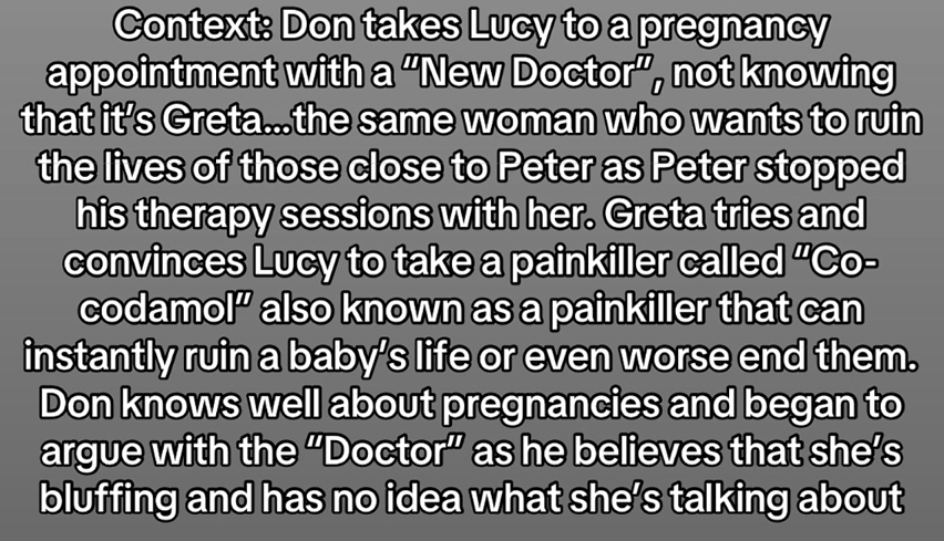YBF AU “Your New Beginning” Lucy and Don hospital scene