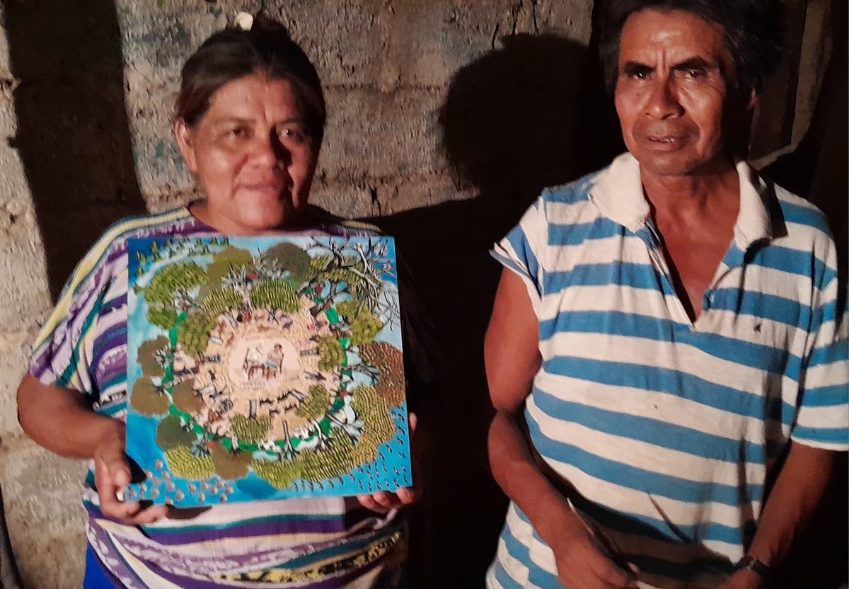 Sara y Reynaldo , artistas Wichis censurados por la Secretaría de Cultura de la Nación