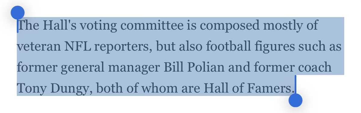 Bill Polian and Tony Dungy you say? 

No wonder Bill didn’t get in