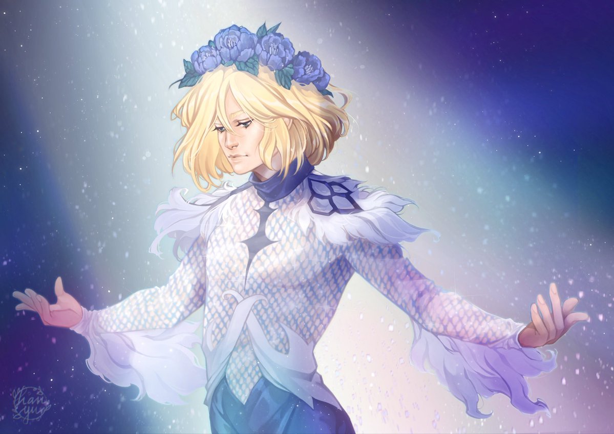 Happy 10th anniversary YOI!
You’re missed and not forgotten.

To celebrate I drew my best warrior fairy 🧚🏻

#YuriOnIce #yoi #yurio #yuriplisetsky #yoifanart #anime #fanart #animeart