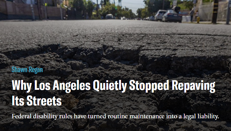 My latest for <a href="/CityJournal/">City Journal</a>: Why Los Angeles has quietly stopped repaving its streets

city-journal.org/article/los-an…