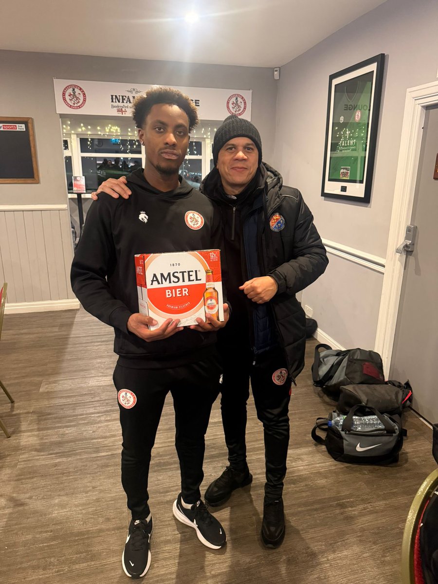 Tonight’s Man of the Match was awarded to Eddy Goddard, absolute rock at the back this evening 💪