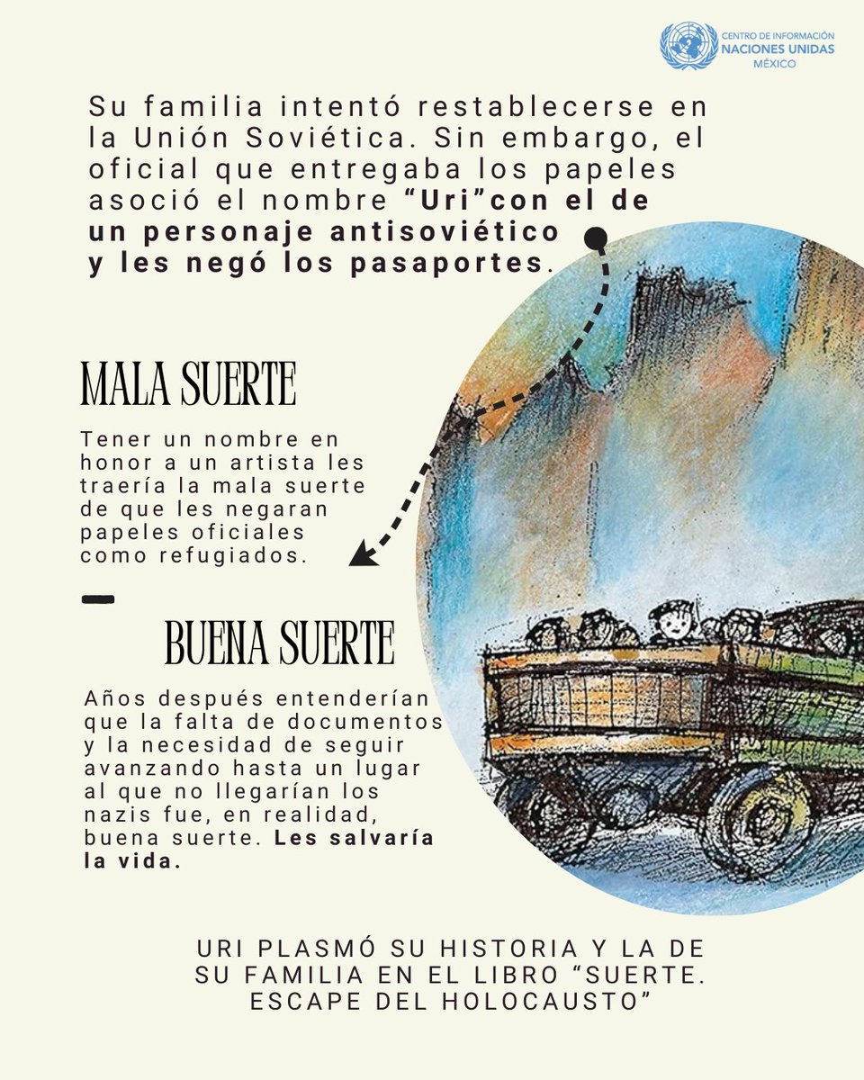 ONUMX's tweet photo. 🎨 Dibujar para sobrevivir.
La historia de Uri Shulevitz, parte del #ClubdeLecturaODS📚, muestra cómo el arte puede ser refugio, memoria y resiliencia en los momentos más difíciles. ✨
Conoce su viaje y cómo lo narró desde la infancia: 👇
🔗 https://t.co/zfFNokd5RR https://t.co/9CCjtbFzD8