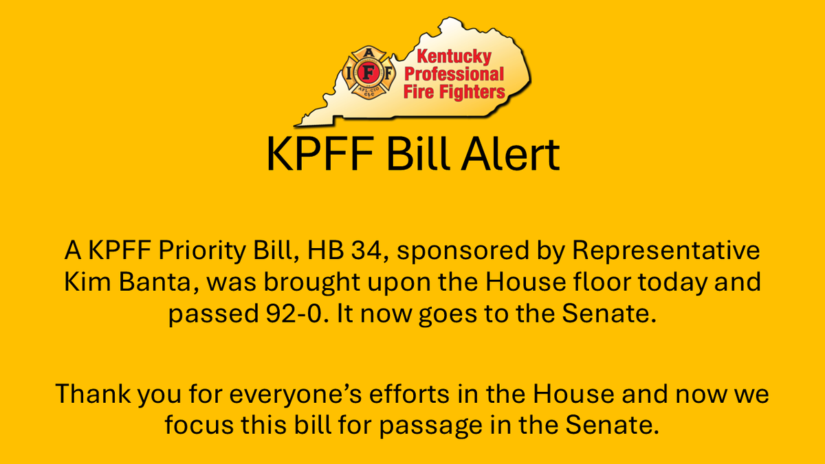 HB34 has passed the House on a 92-0 vote and heads to the Senate.