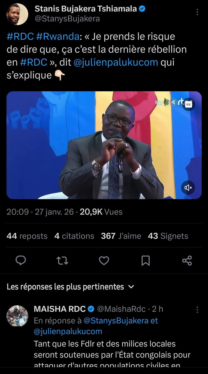 Bertrand Bisimwa tweet media