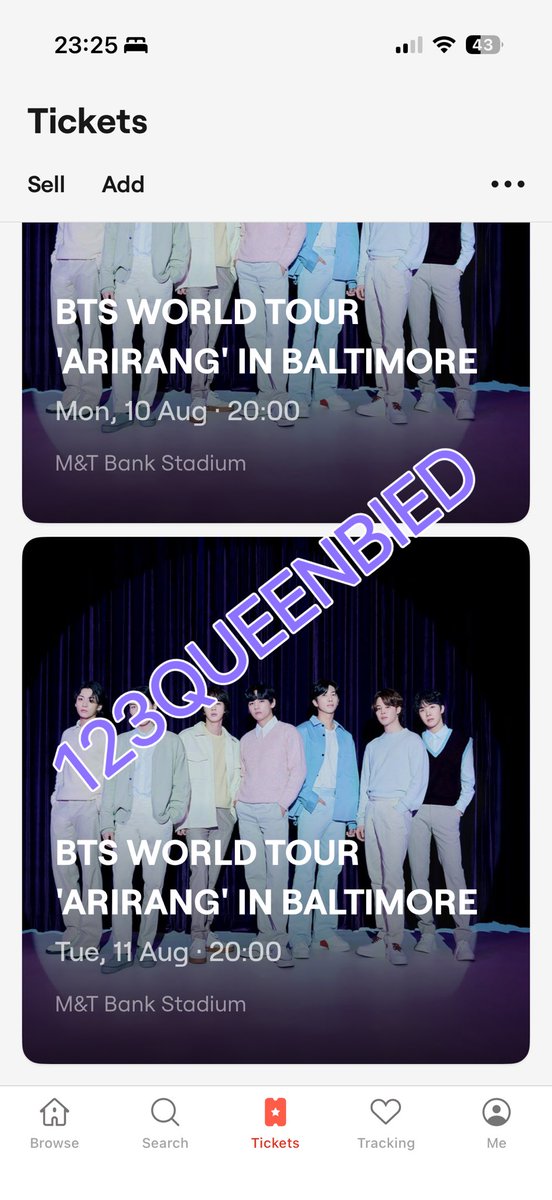 123queenbied's tweet photo. WTS 2 BTS VIP TICKETS in Baltimore day 2

Section: Q
Row: < 10

Price: dm
PayPal ✅( g&amp;s is ok but u need to pay for the fees) 

Proofs are available (including screen recording), dm please!

I have also a separate Instagram account with hundreds of proofs :) https://t.co/ED9yWySP4Q