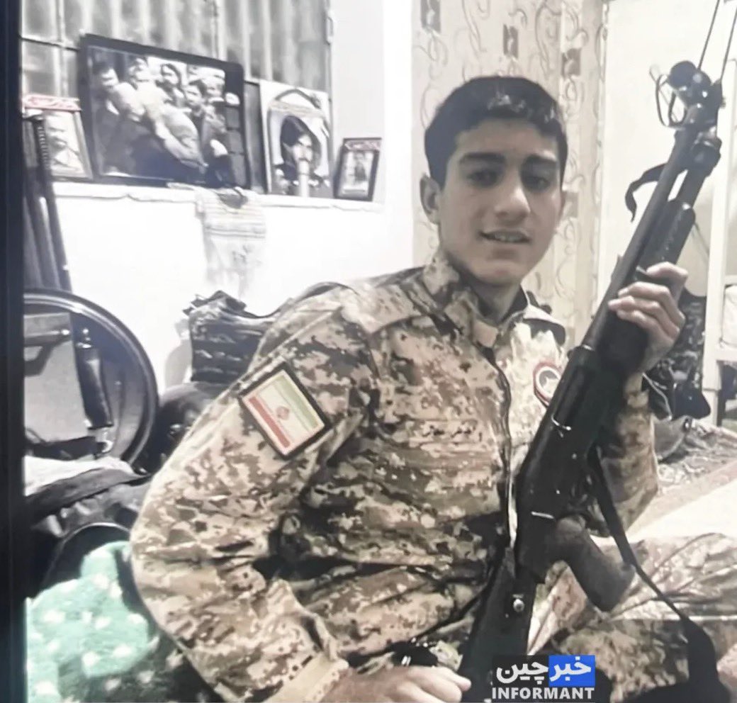 The Islamic Republic uses teenagers to suppress the population; the same criminal logic it employed during the eight-year Iran–Iraq war, when children and adolescents were deliberately turned into instruments of war and death.

#IranMassacre 
#IranianRevolution2026