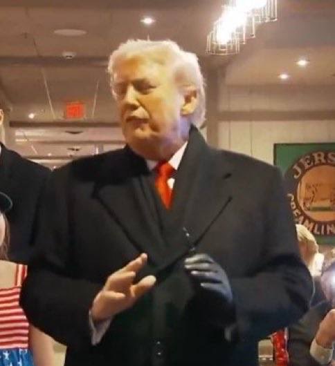 ProjectLincoln's tweet image. He's wearing one glove to hide his rotting hand