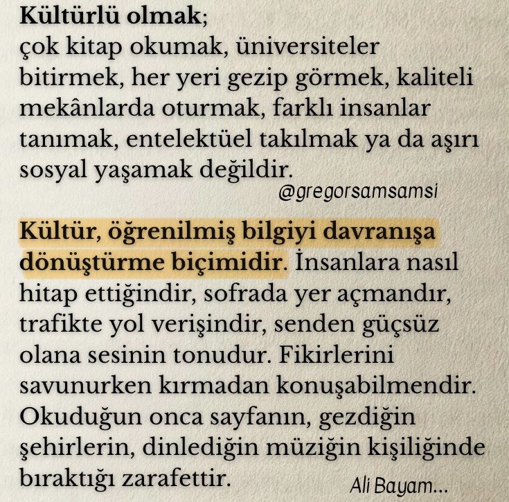 seemaaa34's tweet photo. Kültürlü olmak... https://t.co/S5WANGEXGw