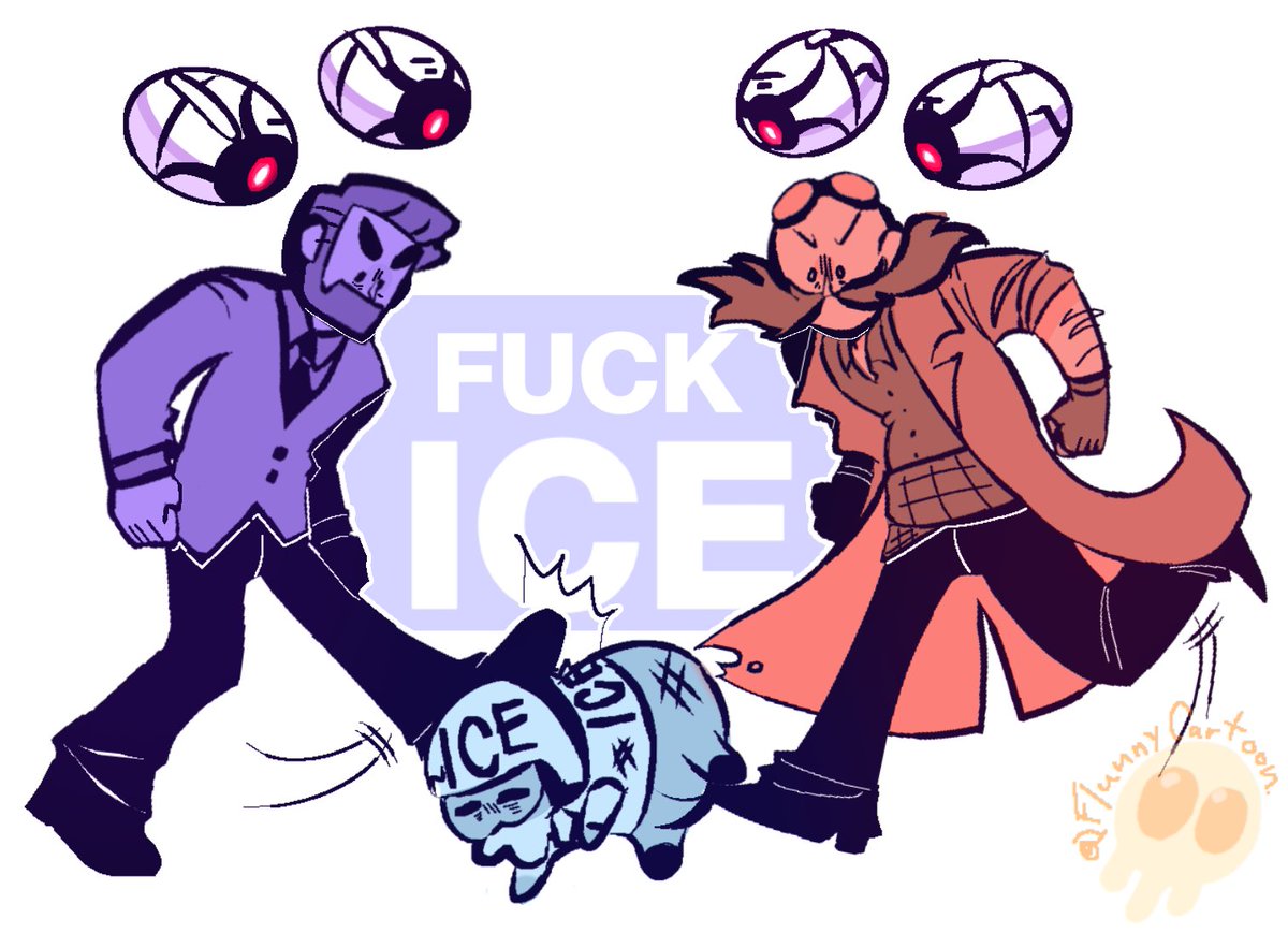 FlannyCartoon's tweet image. A sus ordenes @Crowley_Kisser  #Stobotnik #FuckICE