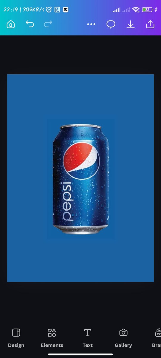 DaoduAnointing's tweet photo. Day 14: That's What I Like π«΄π½ π΅π΄.
Keeping it cool and crisp for today's design.
Took a classic @pepsi can and gave it some atmosphere. The goal was to create a realistic interaction between the background light and the object.
#Day14 #Canva #DesignMarathon @Pepsi_Naija https://t.co/hFKPqNiB9F