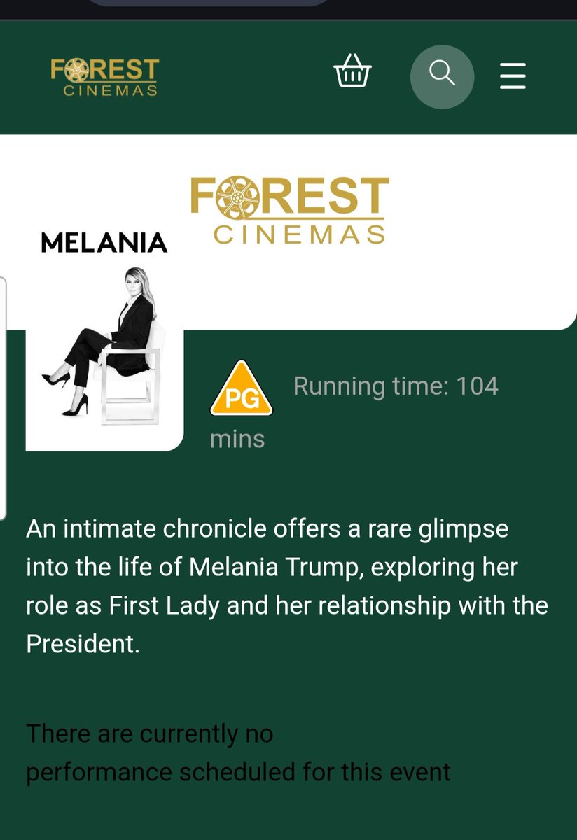 MirandaGrell's tweet image. So, for any #EastLondon cinema goers who are interested...

#Melania the movie isn't being shown at either Forest cinemas #Walthamstow or Vue #Stratford or Picturehouse #Hackney...

But it ***IS*** screening at Odeon #Southwoodford - though it doesn't appear to be very popular 😅