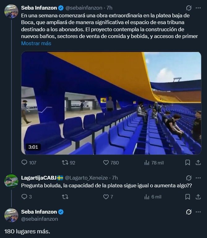 mauro19480's tweet photo. Con el anuncio de ampliación y techado del Monumental para 101 mil personas, la capacidad de la bombonera con 180 lugares nuevos pasará de 49 a 70 mil sin escalas, algo similar a lo que hicieron cdo empezaron a sumar estrellas de la nada misma. https://t.co/sFy2qLyw6Q