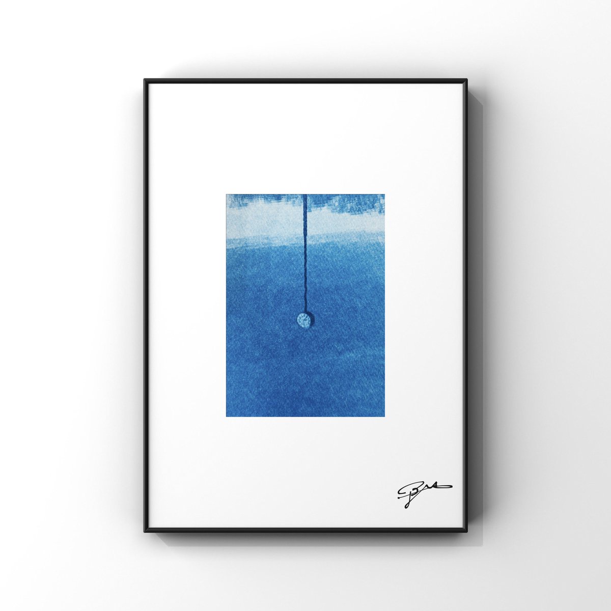 Post by BIS🍀 on X: 青写真 額装