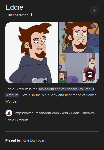 do you ever become a fan of a character who is so obscure that google thinks you canonically have a relationship with him