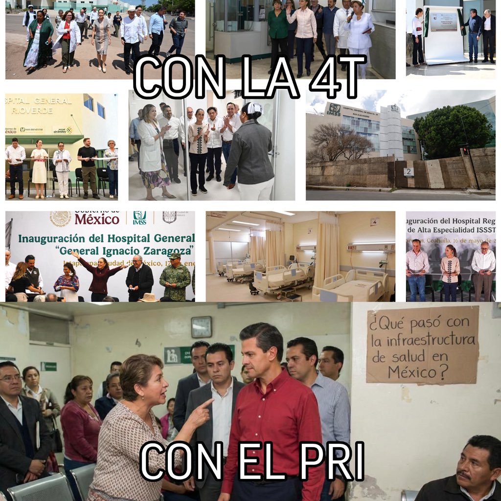 Rocha4T's tweet image. ARDAN FACHOS 😎

No faltaban recursos, sobraban delincuentes del PRI 

Prometieron hospitales pero abandonaron el sistema de salud, inyectaban agua a niños y dejaron un problema de medicinas 

Con la 4T, se inauguran más hospitales, hay rutas de la salud, más de 130 millones de…