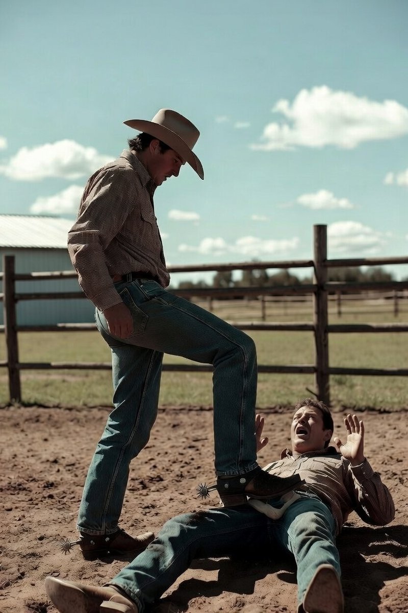 My boots are dirty boy. Get down so I can clean em.

#cowboys #cowboy #cowboyboots #bootslave