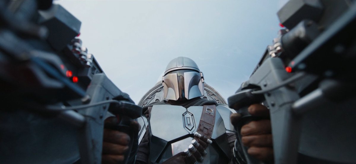 I love the iconic Star Wars Cockpit shot, but Din’s N1 shot is just beautiful!