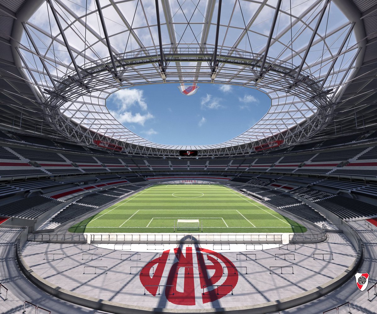 RiverPlate's tweet image. 5 bandejas y un techo.
16.000 nuevas butacas rojas y blancas.
101.000 riverplatenses.

𝐌𝐨𝐧𝐮𝐦𝐞𝐧𝐭𝐚𝐥.