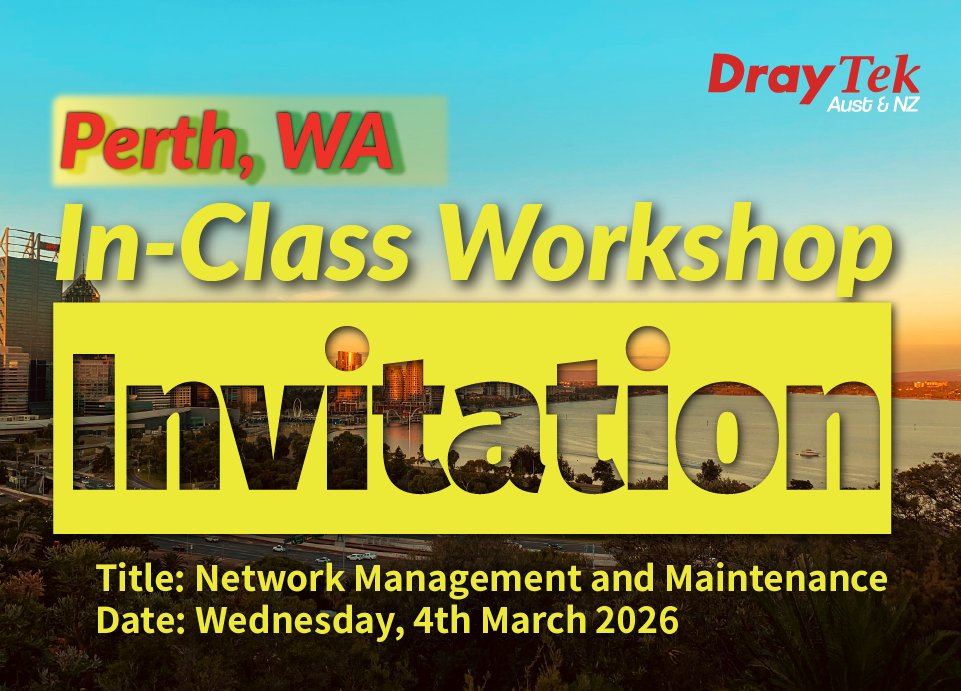 DrayTek Aust & NZ tweet media