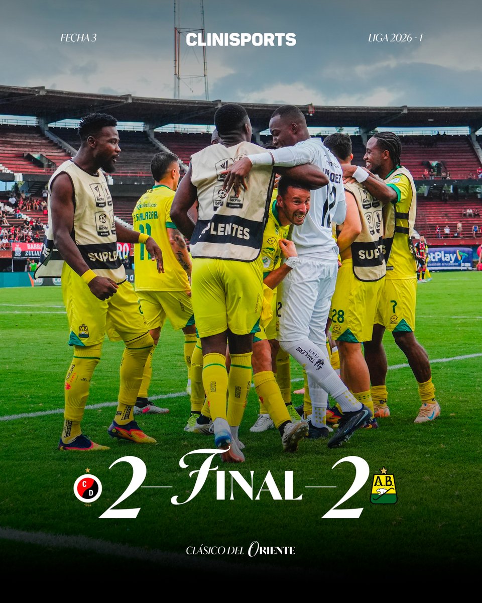 ⏱️90'+6'| FINAL EN CÚCUTA. EMPATE EN EL CLÁSICO DEL ORIENTE🔰

#MiHerenciaMiPasión🫀