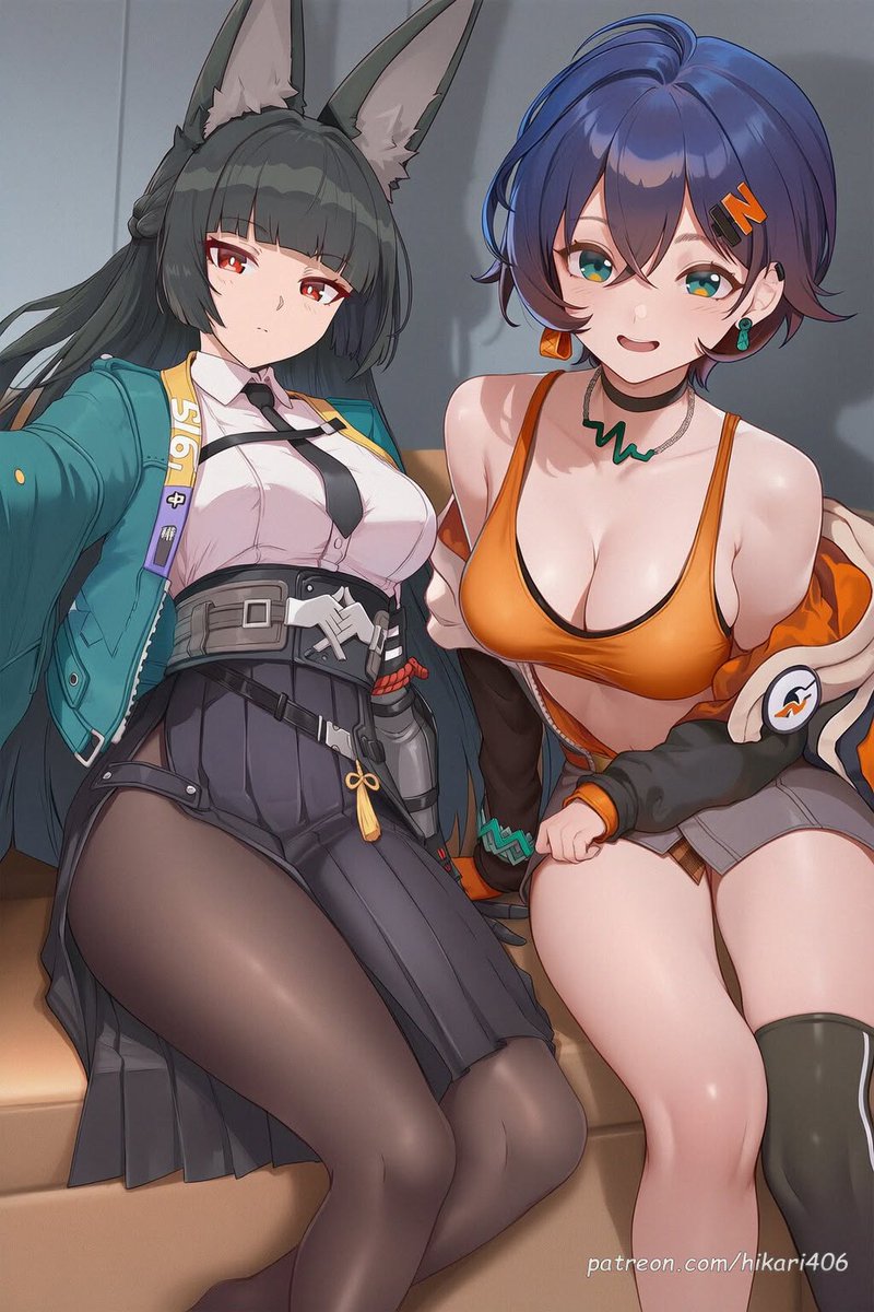 Hikari__Illust's tweet image. Miyabi and Belle  🥰
#ZenlessZoneZero SFWイラスト