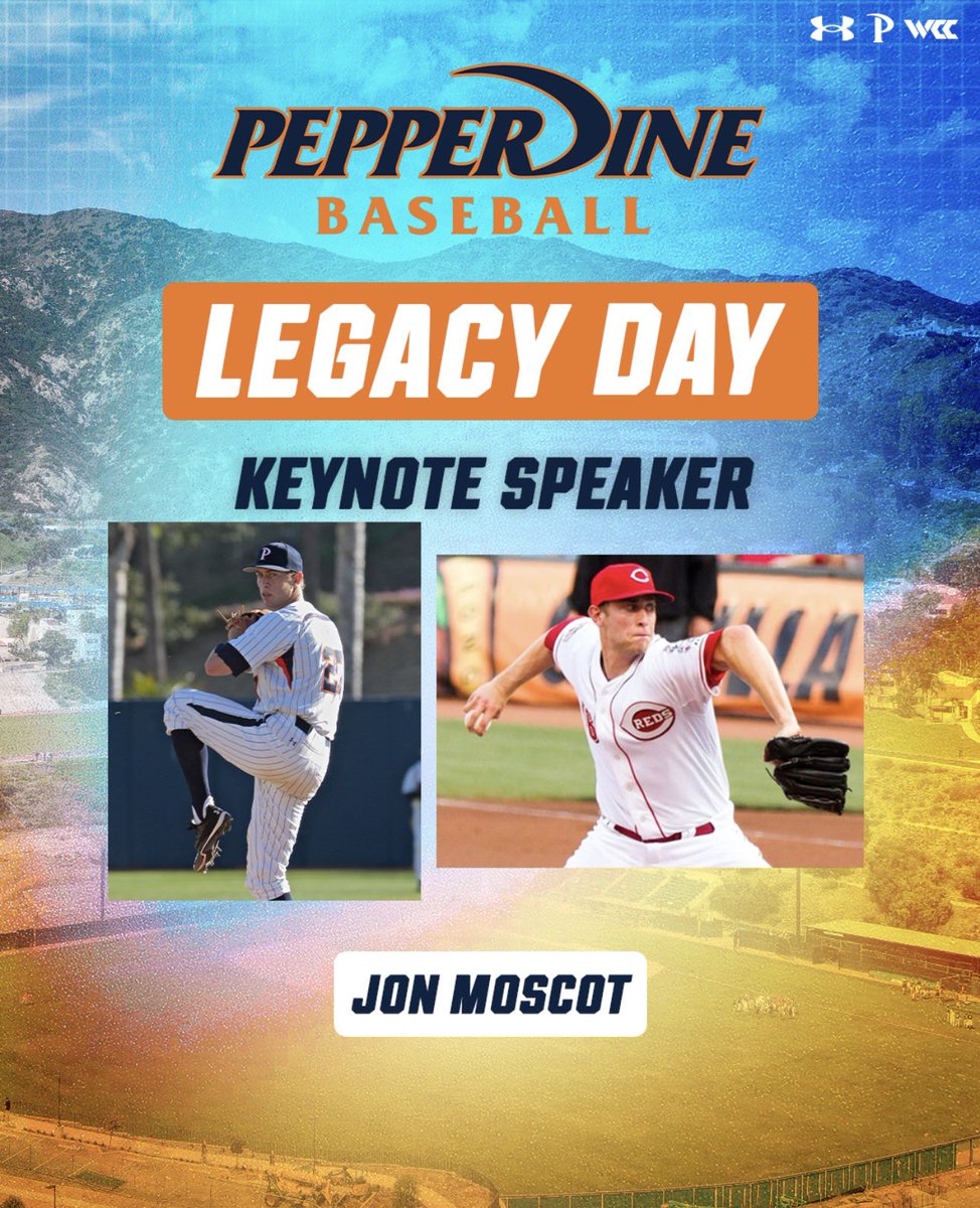 This Saturday, <a href="/PepperdineBASE/">Pepperdine Baseball</a> 2nd annual Legacy Day at Eddy D. Field Stadium. 
✅First Pitch Brunch
✅<a href="/JonnyMoscot/">Jon Moscot</a> &amp; <a href="/tannerdgardner/">Tanner Gardner</a> Q&amp;A
✅Scolinos Award Presentation <a href="/dstew_54/">Dylan Stewart</a> 
✅Alumni Game 

See you there! #MakeWaves